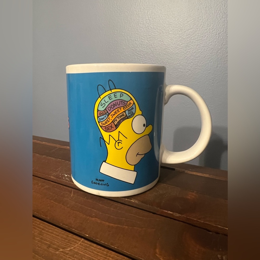 The Simpsons Homer Simpson‎ GENIUS AT WORK Character Mug 2007